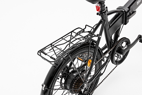 Sharp BK-FD03-EB. Batteriekapazität: 7,5 Ah, Akkuspannung: 36 V, Ladezeit: 5 h. Weight (including battery): 20 kg. Frame m