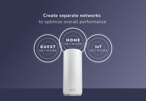 Netgear Orbi RBE872 Wi-Fi 7 IEEE 802.11be Ethernet Wireless Router - Tri Band - 2.40 GHz ISM Band - 6 GHz UNII Band - 2.63