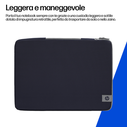 Borsa rigida per il trasporto HP (Sleeve) per 33 cm (13") a 35,6 cm (14") Computer portatile - Blu - Resistente ai colpi -