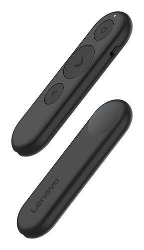 Lenovo Pointer - Bluetooth - 3 Taste(n) - Schwarz Box - Kabellos - wiederaufladbar
