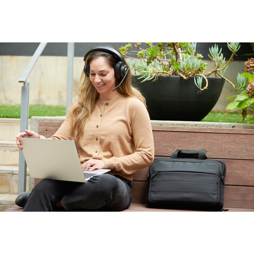 Kensington H3000 Wireless Over-the-ear, Over-the-head Stereo Headset - Black - Google Assistant, Siri - Binaural - Ear-cup