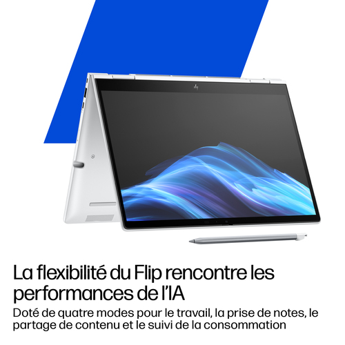 HP EliteBook 8 Flip G1i 13AI Intel Core Ultra 5 225U - 512GB SSD 16GB - 1920 x 1200 - Argenté - W11P