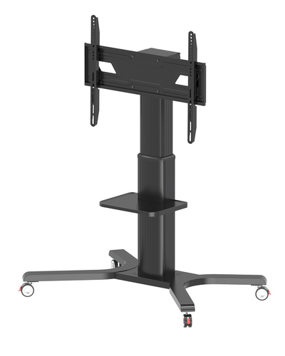 Paramount™ PR598-M Flachbildschirm-Wagen - 129,73 kg Belastbarkeit - 4 Rollen - 76,20 mm Rollengröße - Metall - 1240 mm Br