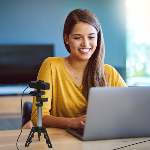 j5create JVU430 USB 4K Ultra HD Webcam, 3840 x 2160 Video Capture Resolution, Black and Silver. Megapixel (approx.): 8 MP,