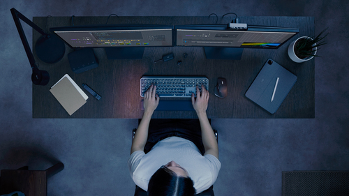 Logitech MX Keys S Combo Teclado e rato - Português - USB Membrana / Tesoura Sem fios Bluetooth Teclado - Keyboard/Keypad 