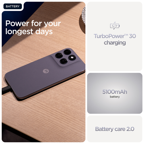 Motorola Mobility moto g67 128 GB Smartphone - 17,2 cm (6,8 Zoll) Super HD 1272 x 2772 - Octa-Core (Cortex A76Dual-Core 2,