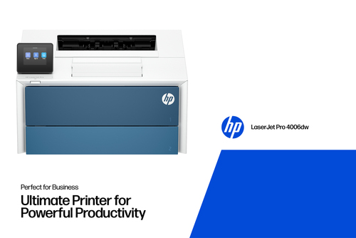 HP LaserJet Pro 4007dw Black and white Printer, Ethernet Only. Print technology: Laser. Number of print cartridges: 1, Max