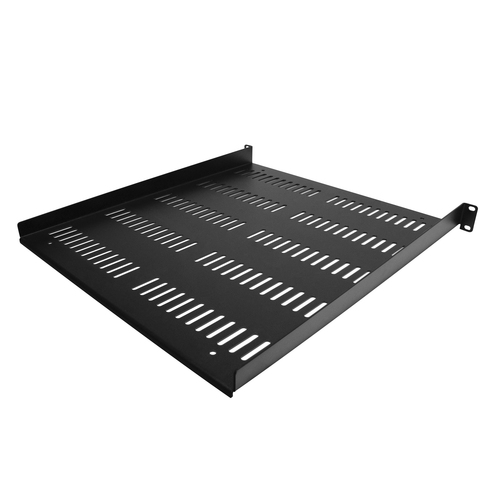 Étagère Rack 19 pouces 1U - Plateau Rackable Universel Ventilé - Étagère Cantilever Baie de Brassage 19" - Max 25kg - 50cm