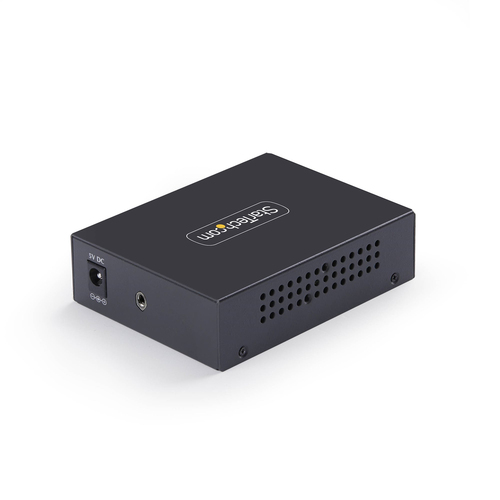 StarTech.com Transceiver/Media Converter - TAA Compliant - 1 Port(s) - 1 x Network (RJ-45) - Optical Fiber, Twisted Pair -
