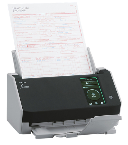 Ricoh ImageScanner fi-8040 ADF-/Manueller Einzugsscanner - 600 dpi Optische Auflösung - 24-bit Farbtiefe - 8-bit Graustufe