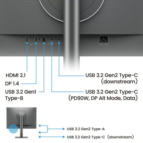 BenQ RD280UG. Bildschirmdiagonale: 71,6 cm (28.2"), Display-Auflösung: 3840 x 2560 Pixel, HD-Typ: 4K Ultra HD, Reaktionsze