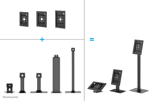 Neomounts FL15-627BL1 Tablet floor stand - max 3 kg | 6,6 lbs. Type: Tablet stand, Brand compatibility: Universal, Product