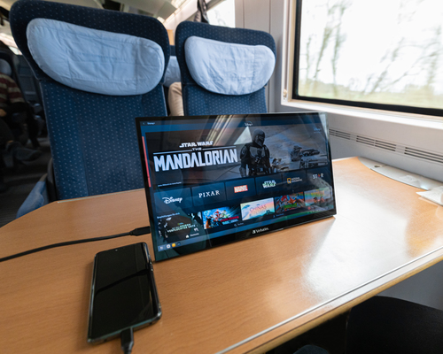 Monitor LCD Touchscreen Verbatim 49593 - 431,8 mm (17") Classe - 16:9 - 6 ms - 43,9 cm (17,3") Viewable - Capacità - 10 Po