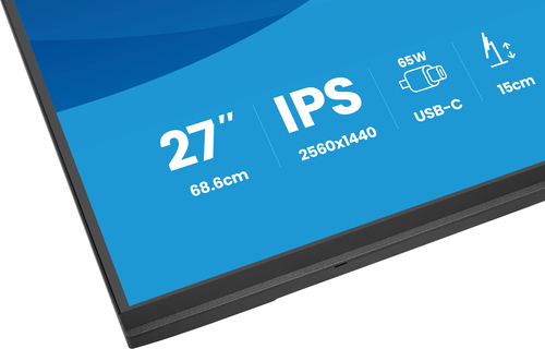 iiyama ProLite XB2797QSN-B1 27 Zoll Klasse WQHD LED-Monitor - 16:9 Format - Mattschwarz - 68,6 cm (27 Zoll) Viewable - IPS