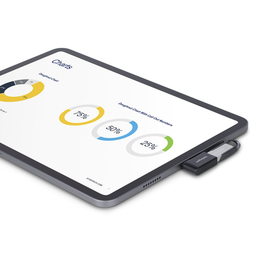 StarTech.com Rechtwinkliger USB-C auf USB-A Adapter, USB 3.0 5Gbps, kompakter USB-C Stecker auf USB-A Buchse, Metallgehäus