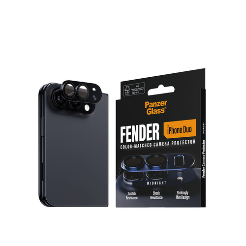 PanzerGlass ® Fender Camera Lens Protector Midnight iPhone Duo. Markenkompatibilität: Apple, Kompatibilität: Apple - iPhon