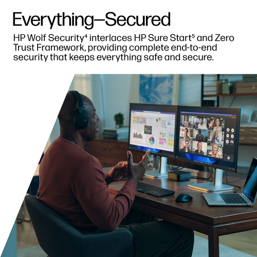 HP Dock USB-C 100W G6. Tecnologia di connessione: Cablato, Interfaccia host: USB 3.2 Gen 2 (3.1 Gen 2) Type-C, Fornitura d