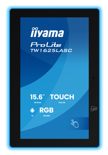 iiyama ProLite TW1625LASC-B3PNR 396,24 mm LCD Digital-Signage-Display - 24 Stunden/7 Tage Betrieb - IPS-Technologie (In-Pl