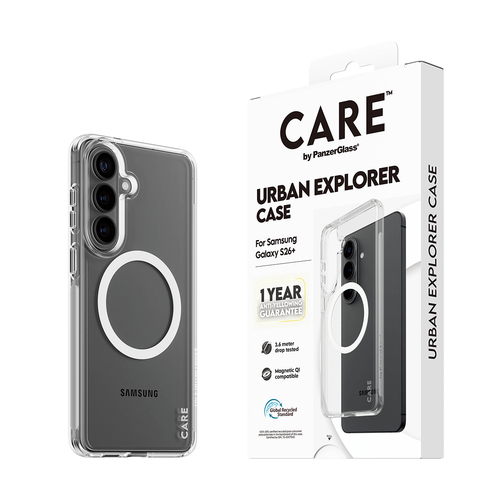 PANZERGLASS CARE CASE URBAN QI SAMS GALAXY S26 PLUS TRP/WHITE