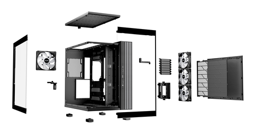 be quiet! Light Base 600 LX Black Computergehäuse - ATX, Micro ATX, Mini ATX Motherboard Supported - Midi-Tower - Stahl, G
