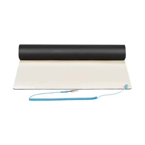 StarTech.com SM-ANTI-STATIC-MAT. Produktfarbe: Beige, Schwarz, Spitzenmaterial: Polyvinylchlorid (PVC), Material Unterseit