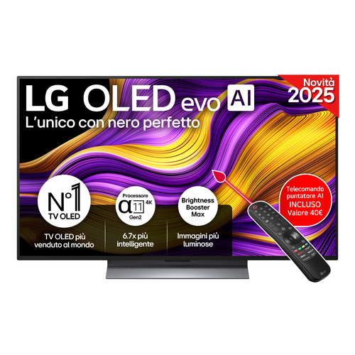 LG OLED evo AI OLED48G56LS TV Serie G5S 48'' 4K, α11 Gen2, Brightness Booster Max, 40W, 4 HDMI 165Hz, Smart TV 2025. Dimen