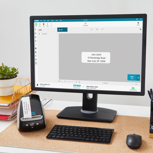 Dymo LabelWriter 550 Office, Bewirtung, Retail, Übungskurs, Besuchermanagement Direktthermodrucker - Monochrom - Tragbar -