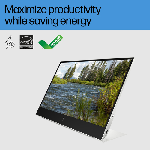 HP E-Series E14 G4 Portable Monitor. Display diagonal: 35.6 cm (14"), Display resolution: 1920 x 1080 pixels, HD type: Ful