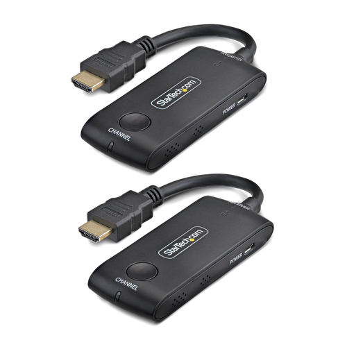 StarTech.com Wireless HDMI Extender for Meeting Rooms and Huddle Spaces, 4K 60Hz, 65ft Range, USB Powered, Plug-and-Play T