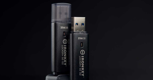 IronKey Locker+ 50 G2 256 GB USB 3.0, USB 3.1, USB 3.2 (Geração 1), USB tipo A Unidade Flash - AES de 256 bits - Compatíve