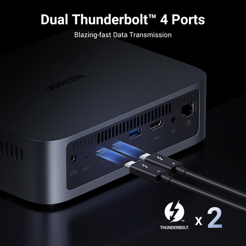 Ugreen DXP480T Plus. Type: NAS. Chassis type: Desktop. Device class: Home & Home Office. Processor family: Intel® Core™ i5