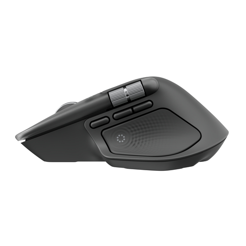 Logitech MX Master 4 Mouse - Bluetooth/Radio Frequency - USB Type C, USB Type A - Darkfield - 8 Button(s) - Graphite - Wir