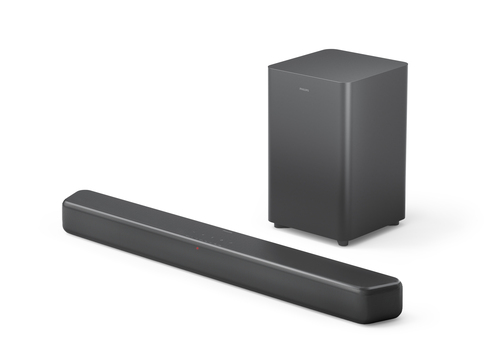 Sound Bar Speaker Philips TAB5309 2.1 Bluetooth - 120 W RMS - Grigio scuro - Parato montabile - 150 Hz a 20 kHz - Dolby Di