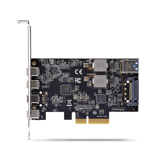 StarTech.com 5-Port USB PCIe Card, USB 3.2 10Gbps, PCI Express Card with 4x USB-C Ports, 1x USB-A Internal Port - Upgrade 