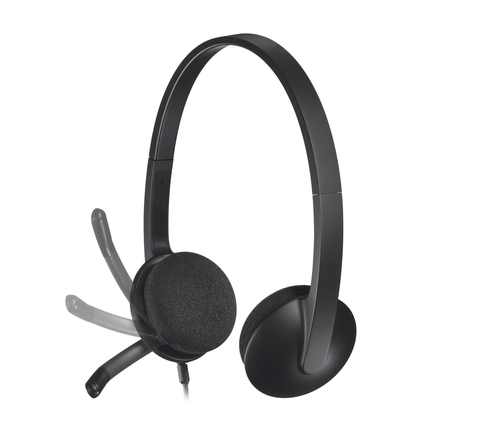 Cuffie Logitech H340 Cavo Over-the-head Stereo - Nero - Binaural - Semi-Aperto - 20 Hz a 20 kHz - 180 cm Cavo - USB