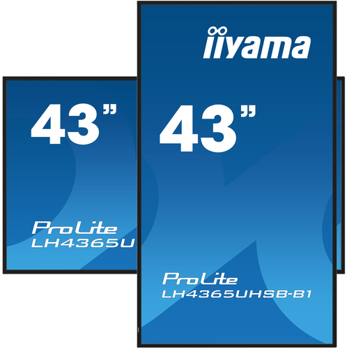 iiyama ProLite LH4365UHSB-B1 1092,20 mm LCD Digital-Signage-Display - 24 Stunden/7 Tage Betrieb - IPS-Technologie (In-Plan