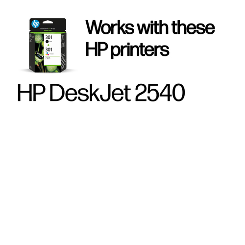 HP 301 Original Alto Yield Jato de tinta Tinteiro - Preto, Ciano, Magenta, Amarelo - 2 / Pack
