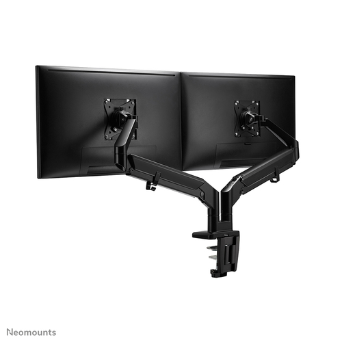 Neomounts DS70-810BL2 Mounting Arm for Monitor, Flat Panel Display - Black - Height Adjustable - 2 Display(s) Supported - 