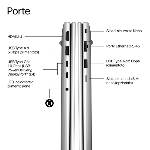 HP ProBook 4 G2a AI PC Wolf Pro Security Edition. Tipo di prodotto: Computer portatile, Fattore di forma: Clamshell. Famig
