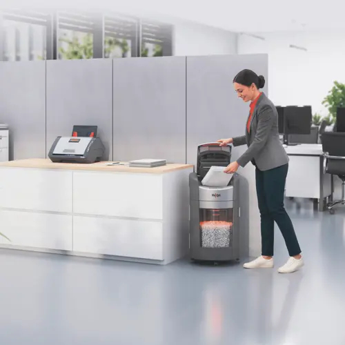 Rexel ShredMax AutoFeed+ 300X Cross Cut Paper Shredder. Shredding type: Cross shredding, Working width: 22.5 cm, Shredding