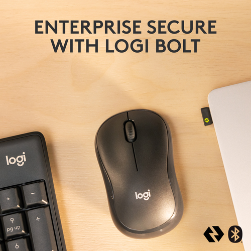 Logitech MK370 Teclado e rato - Inglês (EUA) - USB tipo A Sem fios Bluetooth Teclado - 112 Chave - Keyboard/Keypad Color: 