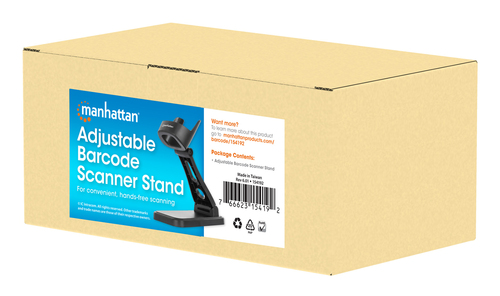 Manhattan Adjustable Barcode Scanner Stand, Height and Angle Adjustable, suitable for barcode scanner products 153997, 154