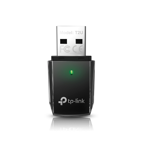 TP-Link Archer T2U IEEE 802.11ac Wi-Fi Adapter for Desktop Computer, Notebook - USB 2.0 - 600 Mbit/s - 2.40 GHz ISM - 5 GH