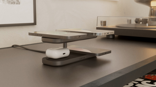 OtterBox Zens Quattro Pro 4, Interior, USB, Carregamento wireless, 1,5 m, Preto