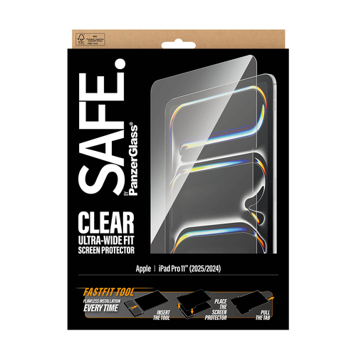 Safe Displayschutz für Apple iPad Pro 11 (2024) - für 27,9 cm (11 Zoll) Widescreen OLED iPad Pro 11 (2024)