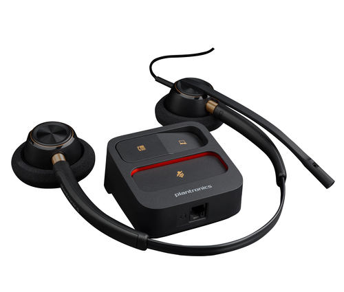 Poly EncorePro 520 Kabel Kopfbügel, Auf den Ohren Stereo Headset - Schwarz - Binaural - Ohraufliegend - 78,5 cm Kabel - Ge