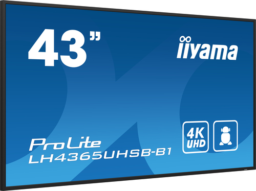 iiyama ProLite LH4365UHSB-B1 1092,20 mm LCD Digital-Signage-Display - 24 Stunden/7 Tage Betrieb - IPS-Technologie (In-Plan
