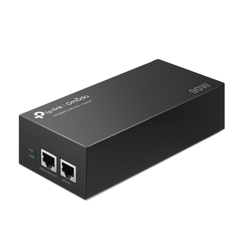Omada POE380S PoE++-Injektor - 120 V AC, 230 V AC Eingang - 1 x RJ-45 Eingangsport(s) - 1 x RJ-45 Ausgangsport(s) - 90 W