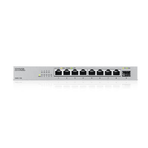 ZYXEL XMG-108 8 Ports Ethernet Switch - Gigabit Ethernet, 10 Gigabit Ethernet - 10/100/1000Base-T, 10GBase-X - 2 Layer Sup