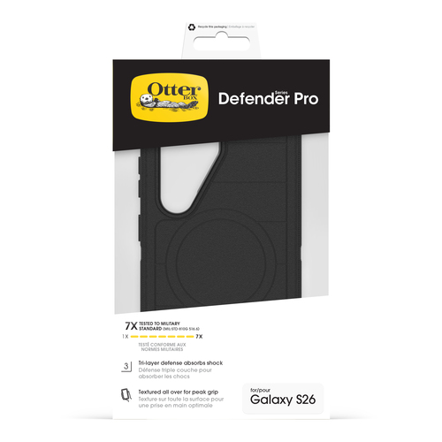 OtterBox Defender Series Pro Estojo para Samsung Smartphone - Empunhadura texturizada - Preto - Absor�ão de impacto, Resis